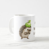 Mug Hérisson Blanc Vert Pomme Un Jour (Devant gauche)