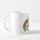 Mug Hérisson Blanc Vert Pomme Un Jour (Gauche)