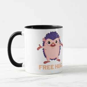 Mug hérisson, câlins libres