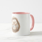 Mug Hérisson Crème Mignon (Devant droit)