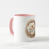 Mug Hérisson Crème Mignon (Devant gauche)