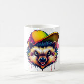 Mug Hérisson dans un Casquette de baseball (Centre)