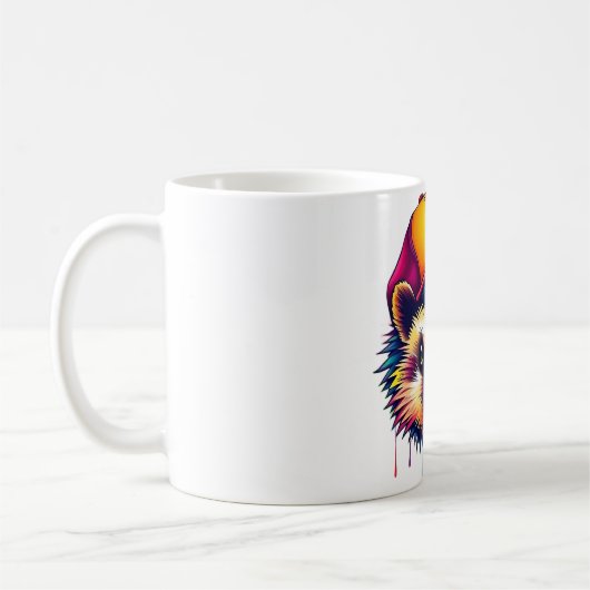 Mug Hérisson dans un Casquette de baseball (Gauche)