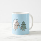 Mug Hérisson de dessin et Noël des arbres (Devant droit)