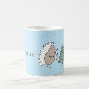 Mug Hérisson de dessin et Noël des arbres