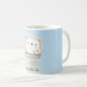Mug Hérisson de jardin avec fleur de marguerite (Devant droit)