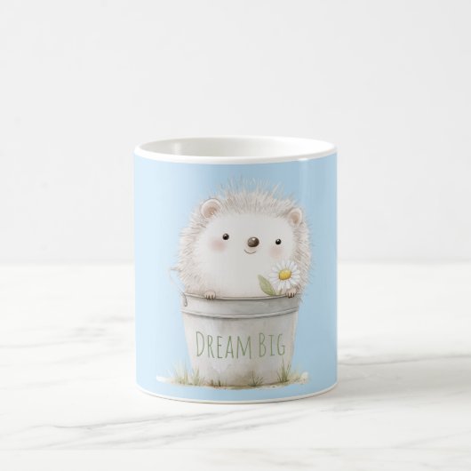 Mug Hérisson de jardin avec fleur de marguerite (Centre)