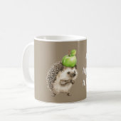 Mug Hérisson de la pomme verte quotidienne (Devant gauche)