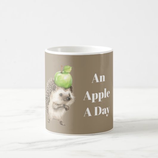 Mug Hérisson de la pomme verte quotidienne (Centre)