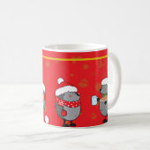 Mug Hérisson de Noël (Devant droit)