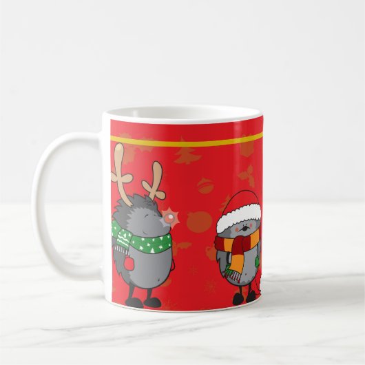 Mug Hérisson de Noël (Gauche)