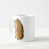 Mug Hérisson drôle soulevant une pinte de bière (Devant gauche)