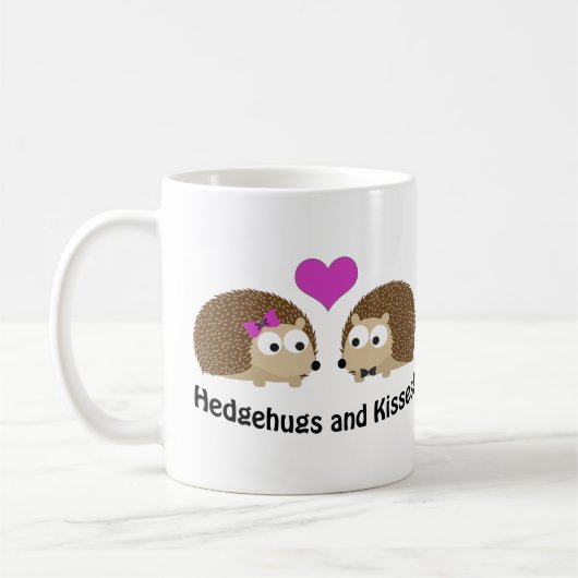 Mug Hérisson et baisers hérisson amour (Gauche)