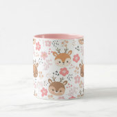 Mug Hérisson et fleurs en bois mignons (Centre)