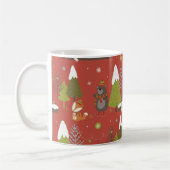 Mug Hérisson et ours d'hiver Noël (Gauche)
