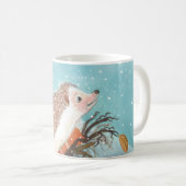 Mug Hérisson et premiers flocons de neige (Devant droit)