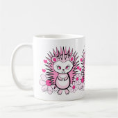 Mug Hérisson Féminin Rose Mignon (Gauche)