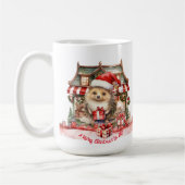 Mug Hérisson Jouet de Noël Boutique Arbre de Noël (Gauche)