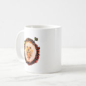 Mug Hérisson mignon dans les feuilles d'automne (Devant gauche)