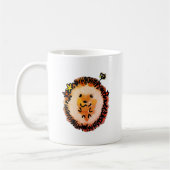 Mug Hérisson mignon dans les feuilles d'automne (Gauche)
