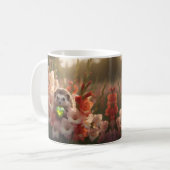 Mug Hérisson mignon d'août avec cœur de péridot (Devant gauche)