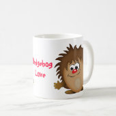 Mug Hérisson mignon de bande dessinée (Devant droit)