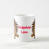 Mug Hérisson mignon de bande dessinée (Centre)