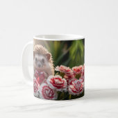 Mug Hérisson mignon de janvier avec cœur de grenat (Devant gauche)