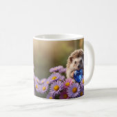 Mug Hérisson mignon de septembre avec cœur de saphir (Devant droit)