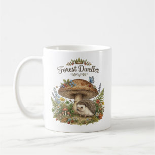 Mug Hérisson Mignon Habitant de la Forêt Cottagecore C