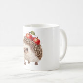 Mug Hérisson portant des pommes rouges (Devant droit)