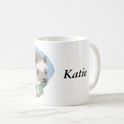 Mug Hérisson pour bébé mignon modifiable (Devant droit)
