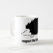 Mug Hérisson - respectez le hérisson (Devant gauche)