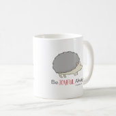 Mug Hérisson Rose Toujours Joyeux (Devant droit)