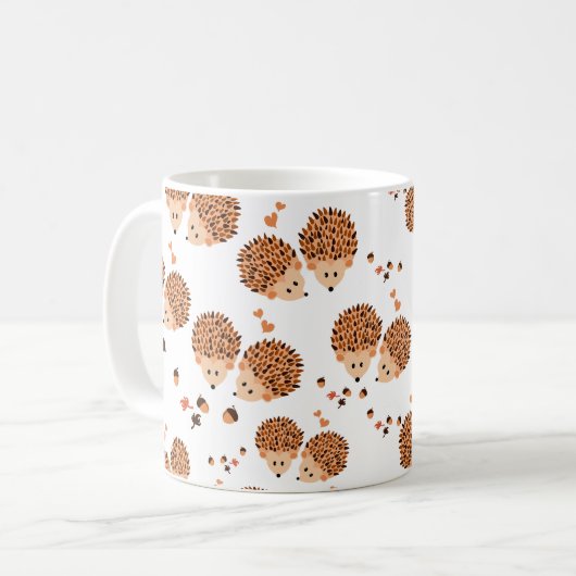Mug hérissons en automne (Devant gauche)