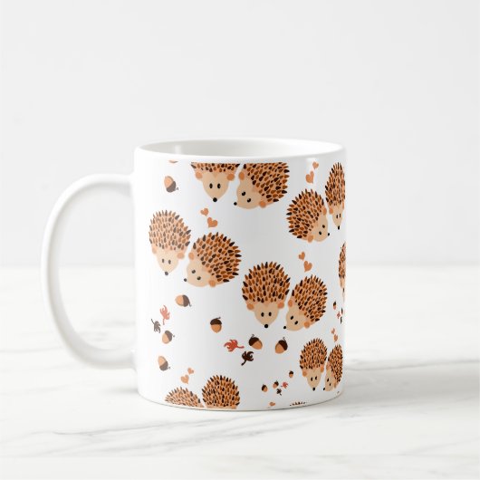 Mug hérissons en automne (Gauche)