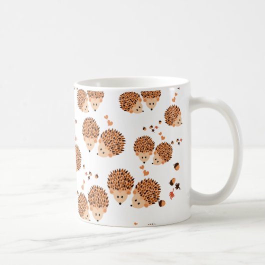 Mug hérissons en automne (Droite)