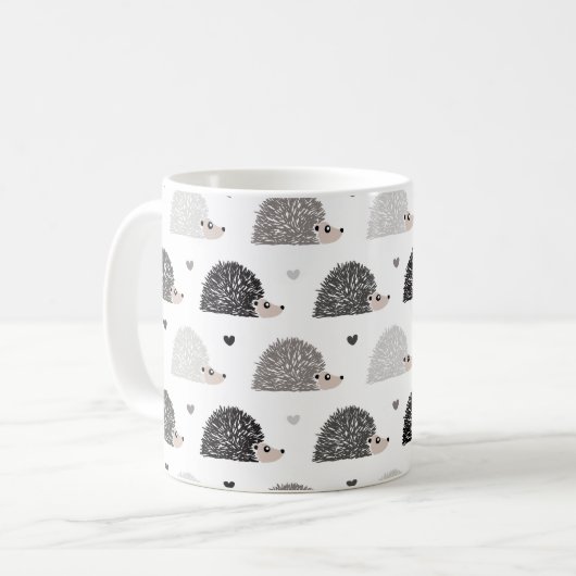 Mug Hérissons et coeurs (Devant gauche)