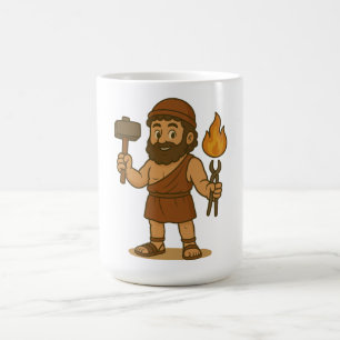 Mug Hermès de la mythologie grecque en dessin animé mi