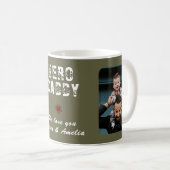 Mug Hero Daddy Father`s Day 2 Photo Collage (Devant droit)