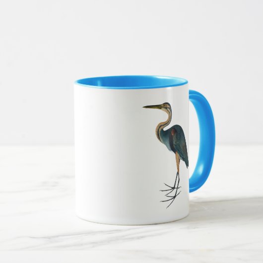 Mug Héron bleu 3 (Devant droit)