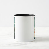 Mug Héron et iris blancs (Centre)