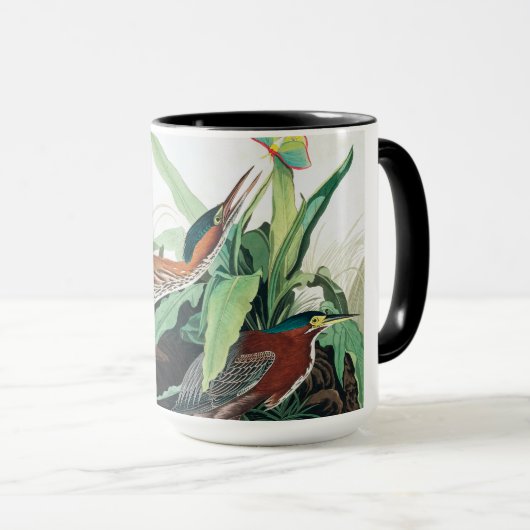 Mug Heron vert par John James Audubon (Devant droit)