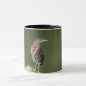 Mug Héron vert sur un log (Centre)