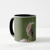 Mug Héron vert sur un log (Devant gauche)