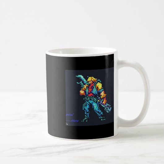 Mug Héros (90's Retro Vidéo Jeu Pixel Style Art) (Droite)