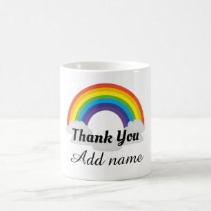 Mug Héros arc-en-ciel personnalisé merci muet