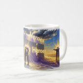 Mug Héros Baiser Sacré Mur qui s'effrite Surrealis (Devant droit)