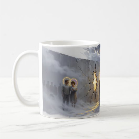 Mug Héros Baiser Sacré Mur qui s'effrite Surrealis (Gauche)