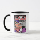 Mug Héros d'Anime et Kanji japonais pour Anime (Gauche)